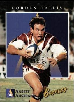 1997 Ansett Brisbane Broncos #NNO Gorden Tallis Front
